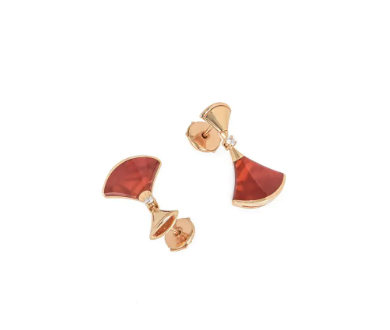 [⭐moonlume]DREAM Carnelian PINK GOLD EARRINGS