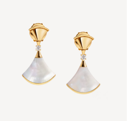 [⭐moonlume]DREAM MOP 1 DIAMOND EARRINGS