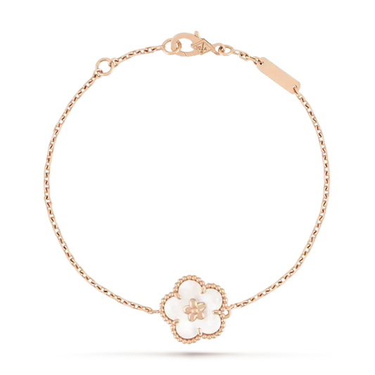 [⭐moonlume]LUCKY WHITE MOP PLUM BLOSSOM  BRACELET