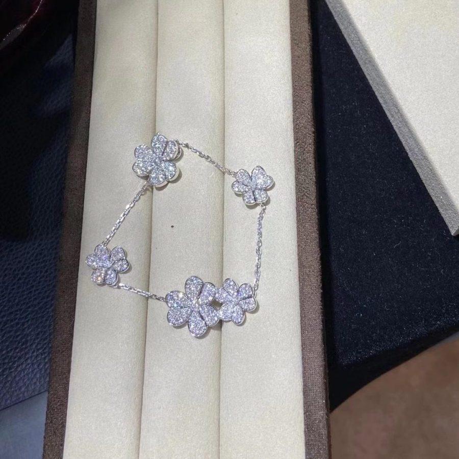 [⭐moonlume]FRIVOLE SILVER 5 FLOWERS BRACELET