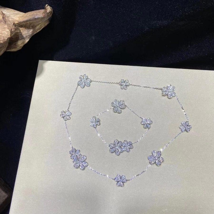[⭐moonlume]FRIVOLE SILVER 5 FLOWERS BRACELET