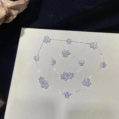 [⭐moonlume]FRIVOLE SILVER 5 FLOWERS BRACELET