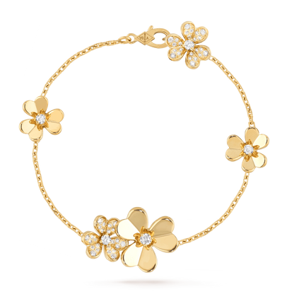 [⭐moonlume]FRIVOLE GOLD 5 FLOWERS BRACELET