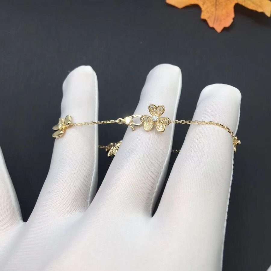 [⭐moonlume]FRIVOLE GOLD 5 FLOWERS BRACELET