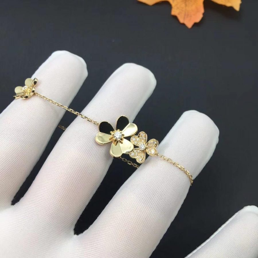 [⭐moonlume]FRIVOLE GOLD 5 FLOWERS BRACELET