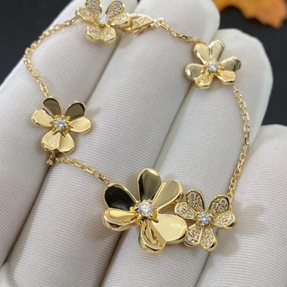 [⭐moonlume]FRIVOLE GOLD 5 FLOWERS BRACELET