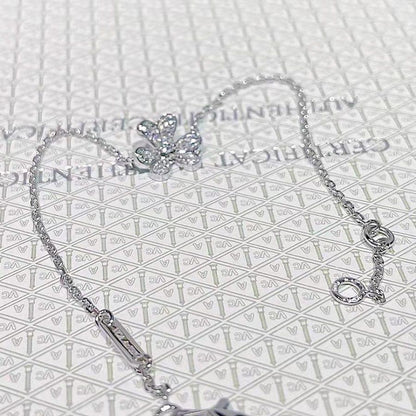 [⭐moonlume]FRIVOLE SILVER FLOWER DIAMOND BRACELET