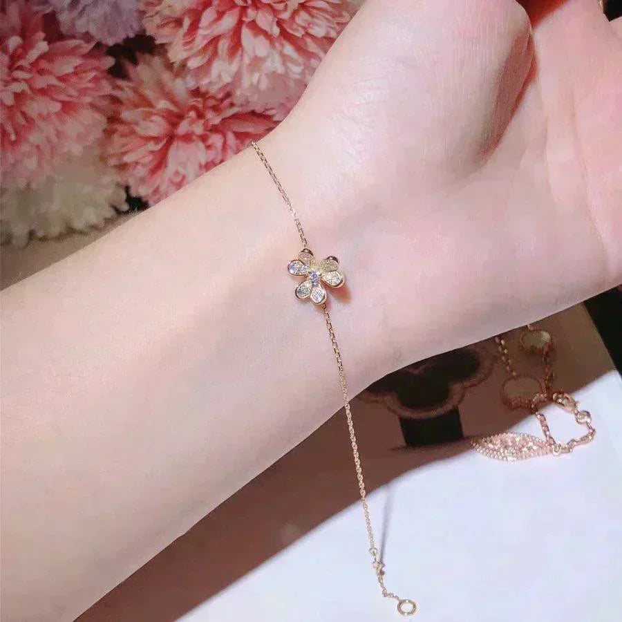 [⭐moonlume]FRIVOLE GOLD FLOWER DIAMOND BRACELET