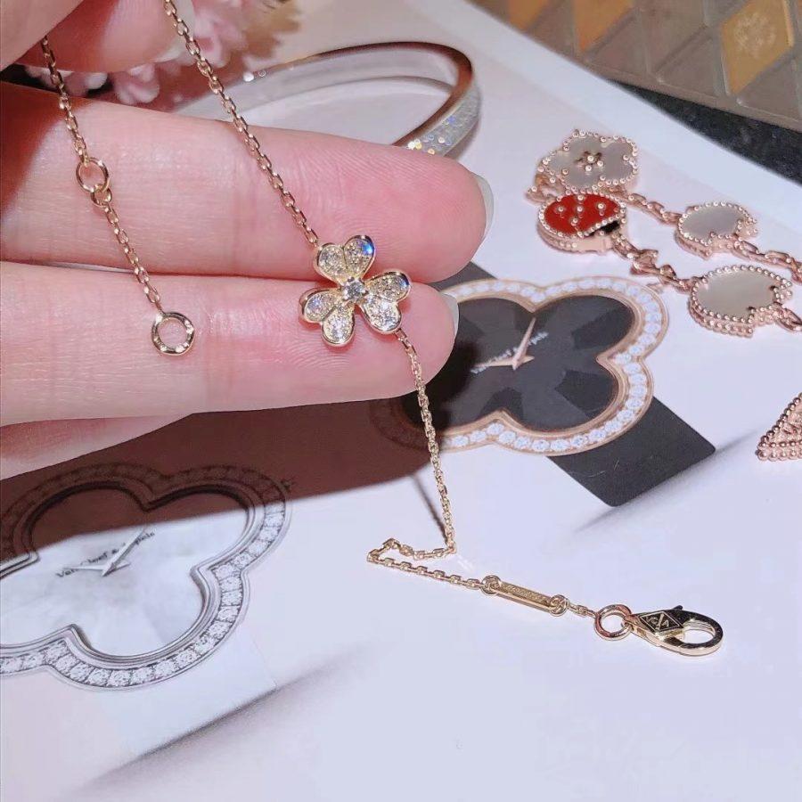 [⭐moonlume]FRIVOLE GOLD FLOWER DIAMOND BRACELET