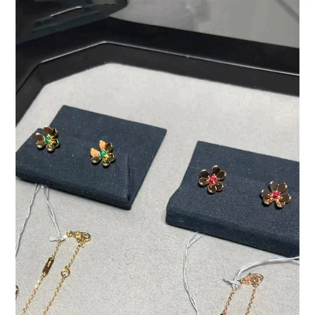 [⭐moonlume]FRIVOLE  FLOWER PINK EARRINGS