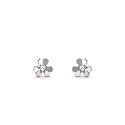 [⭐moonlume]FRIVOLE MINI SILVER FLOWER EARRINGS