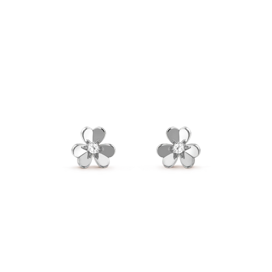 [⭐moonlume]FRIVOLE MINI SILVER FLOWER EARRINGS