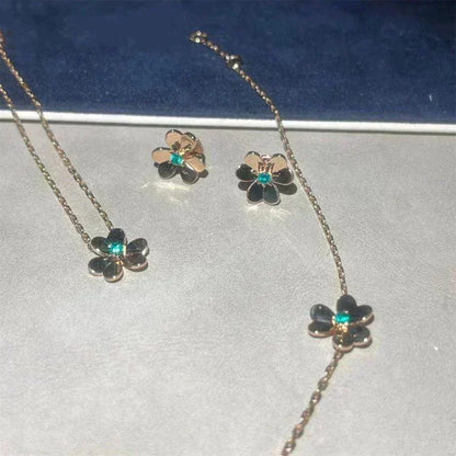 [⭐moonlume]FRIVOLE  FLOWER MALACHITE EARRINGS