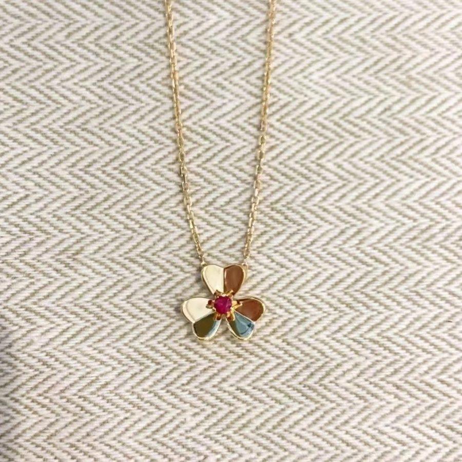 [⭐moonlume]FRIVOLE GOLD FLOWER NECKLACE
