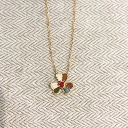 [⭐moonlume]FRIVOLE GOLD FLOWER NECKLACE