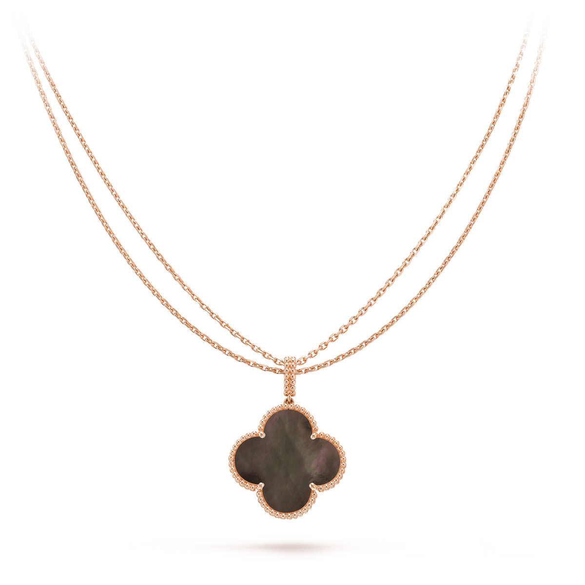 [⭐moonlume]CLOVER 25MM GOLD DARK MOP BIG CLOVER NECKLACE