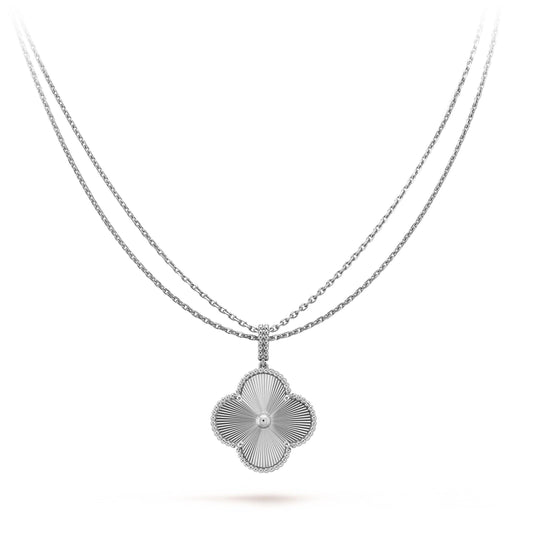 [⭐moonlume]CLOVER 25MM SILVER BIG CLOVER NECKLACE