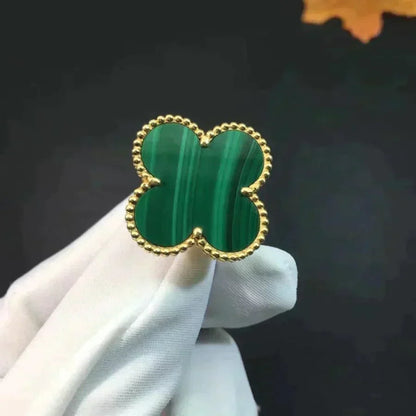 [⭐moonlume]CLOVER MALACHITE RING