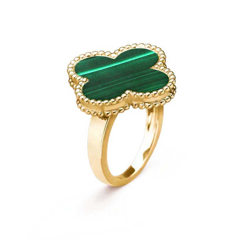 [⭐moonlume]CLOVER MALACHITE RING