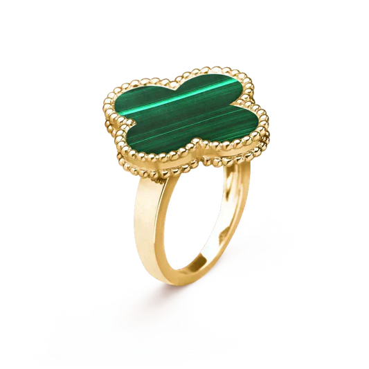 [⭐moonlume]CLOVER MALACHITE RING