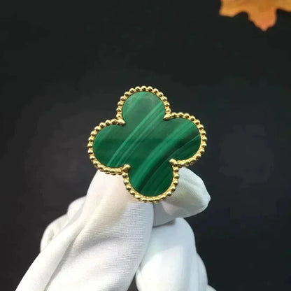 [⭐moonlume]CLOVER MALACHITE RING