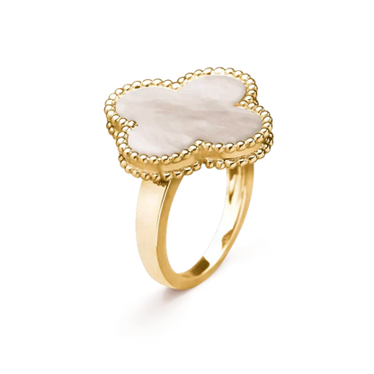 [⭐moonlume]CLOVER WHITE MOP RING