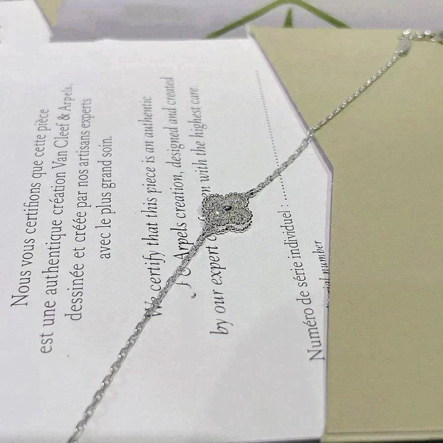 [⭐moonlume]CLOVER  SINGLE FLOWER BRACELET SILVER