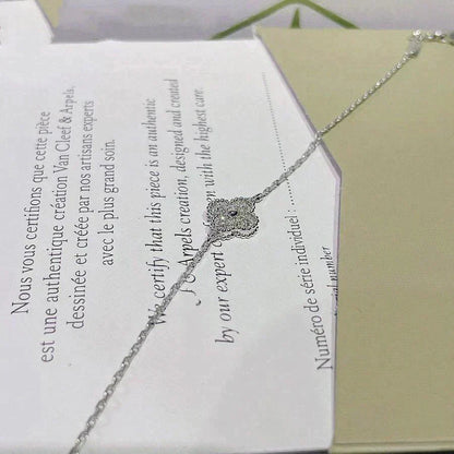 [⭐moonlume]CLOVER  SINGLE FLOWER BRACELET SILVER