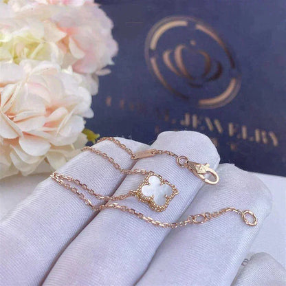 [⭐moonlume]CLOVER WHITE MOP SINGLE FLOWER BRACELET