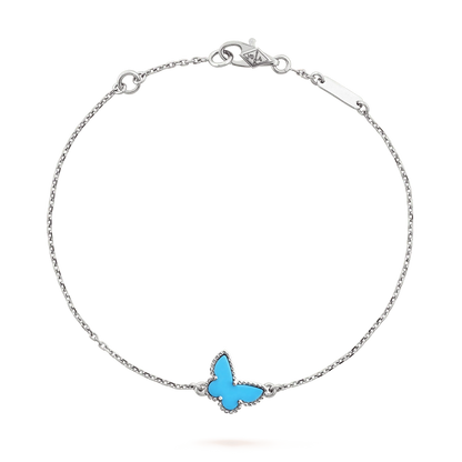 [⭐moonlume]BUTTERFLY TURQUOISE BUTTERFLY BRACELET SILVER