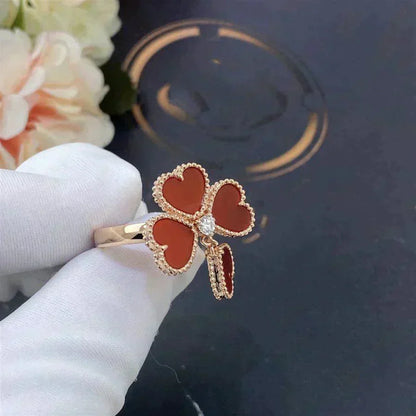 [⭐moonlume]SWEET CLOVER CARNELIAN RING