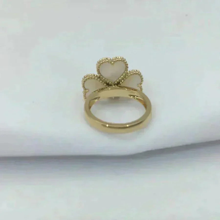 [⭐moonlume]SWEET CLOVER WHITE MOP RING