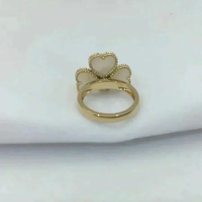 [⭐moonlume]SWEET CLOVER WHITE MOP RING