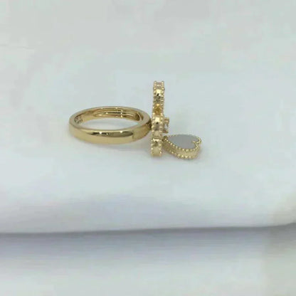 [⭐moonlume]SWEET CLOVER WHITE MOP RING