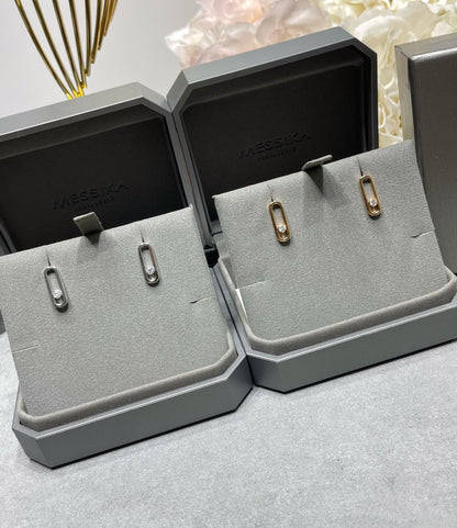 [⭐moonlume]MOVE UNO SMALL 1 DIAMOND EARRINGS