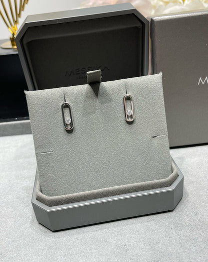 [⭐moonlume]MOVE UNO SMALL 1 DIAMOND EARRINGS