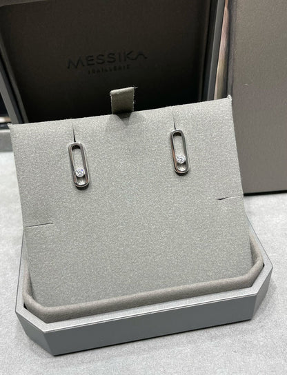 [⭐moonlume]MOVE UNO SMALL 1 DIAMOND EARRINGS