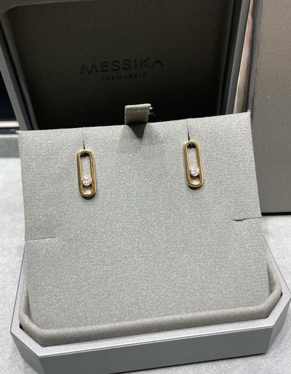 [⭐moonlume]MOVE UNO SMALL 1 DIAMOND EARRINGS