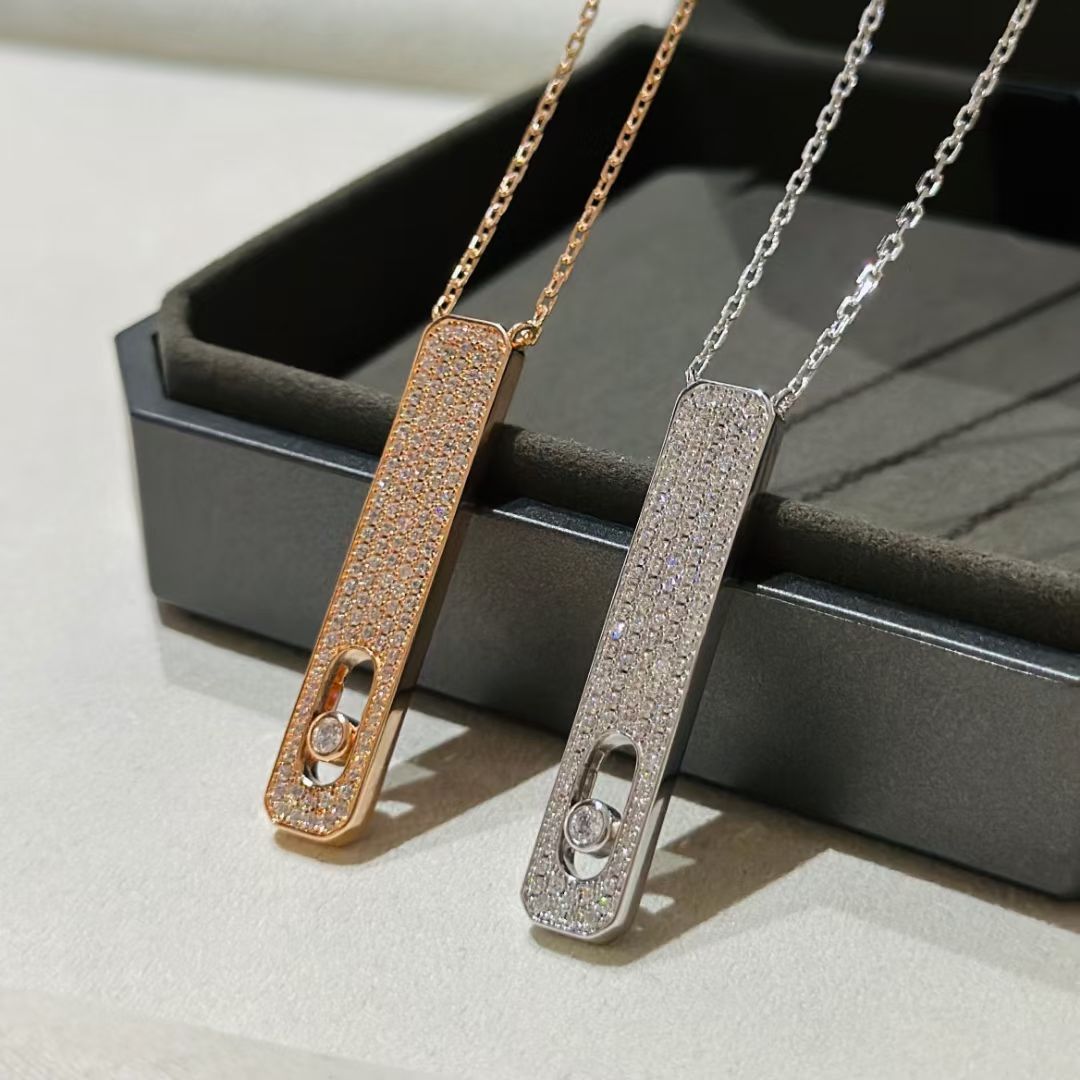 [⭐moonlume]MY FIRST DIAMOND PAVED NECKLACE