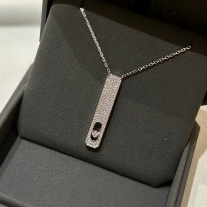 [⭐moonlume]MY FIRST DIAMOND PAVED NECKLACE