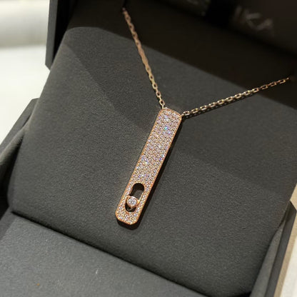 [⭐moonlume]MY FIRST DIAMOND PAVED NECKLACE