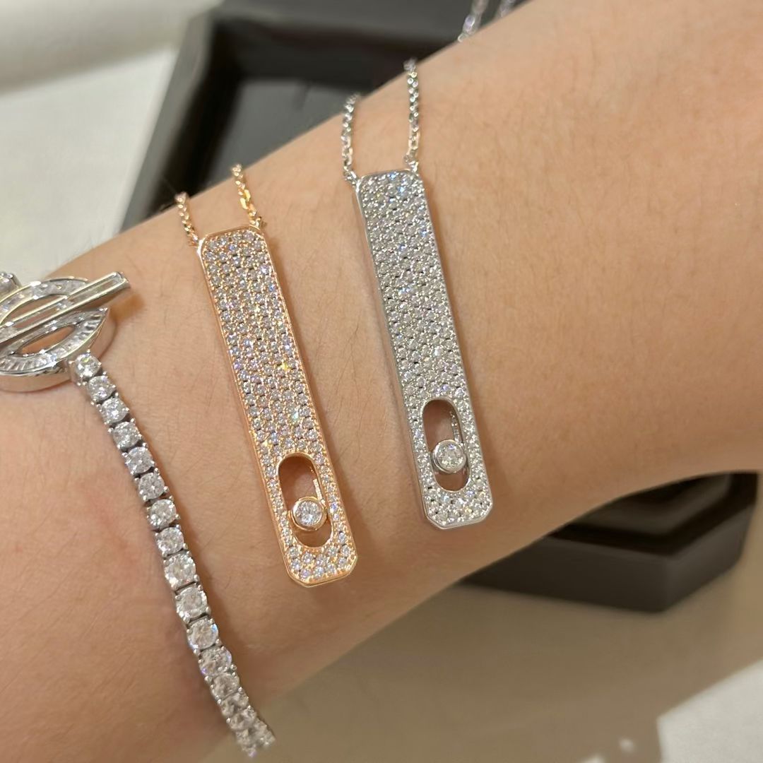 [⭐moonlume]MY FIRST DIAMOND PAVED NECKLACE