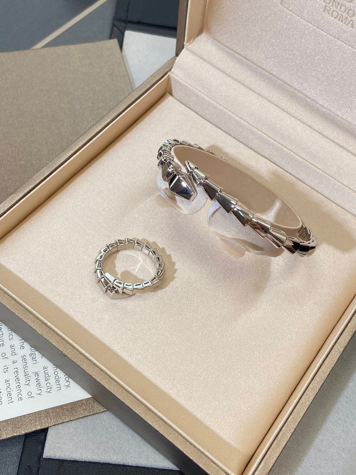 [⭐moonlume]SERPENTI VIPER SILVER BRACELET