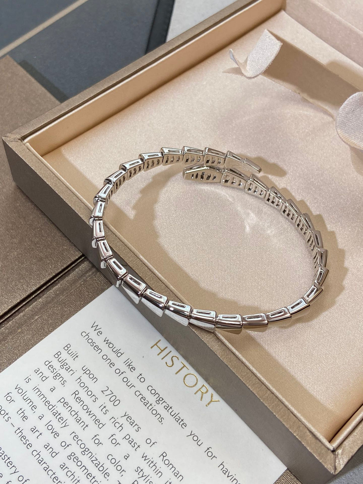 [⭐moonlume]SERPENTI VIPER SILVER BRACELET