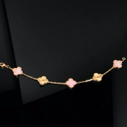 [⭐moonlume] CLOVER 5 MOTIFS  PINK MOP BRACELET COLLECTION