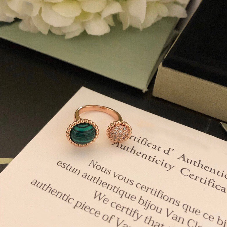 [⭐moonlume]PERLEE COULEURS DIAMOND ROSE GOLD BETWEEN THE FINGER RING