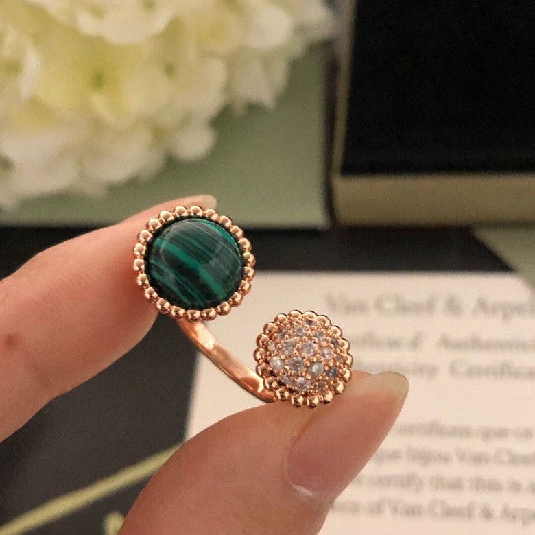 [⭐moonlume]PERLEE COULEURS DIAMOND ROSE GOLD BETWEEN THE FINGER RING