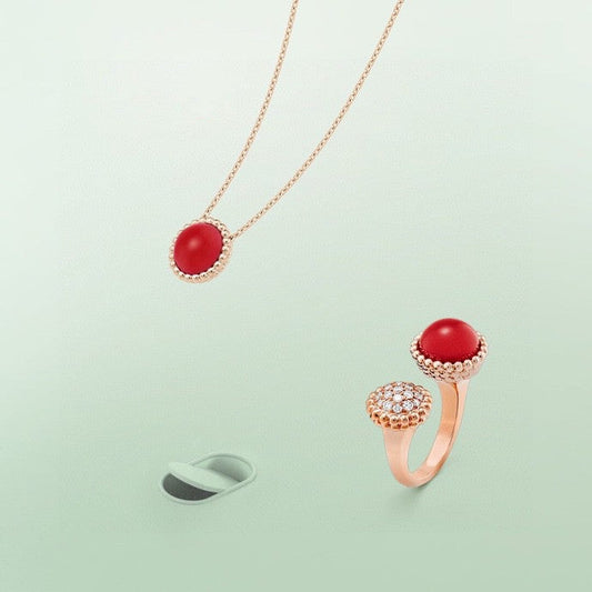 [⭐moonlume]PERLEE COULEURS DIAMOND ROSE GOLD BETWEEN THE FINGER RING