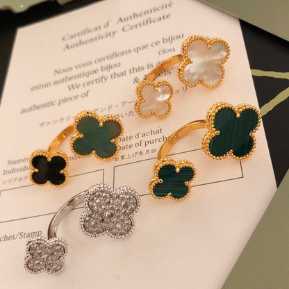 [⭐moonlume]CLOVER BETWEEN THE FINGER RING
