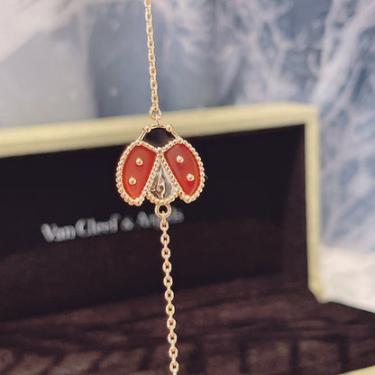 [⭐moonlume]LUCKY SPRING 1 MOTIF PINK GOLD BRACELET